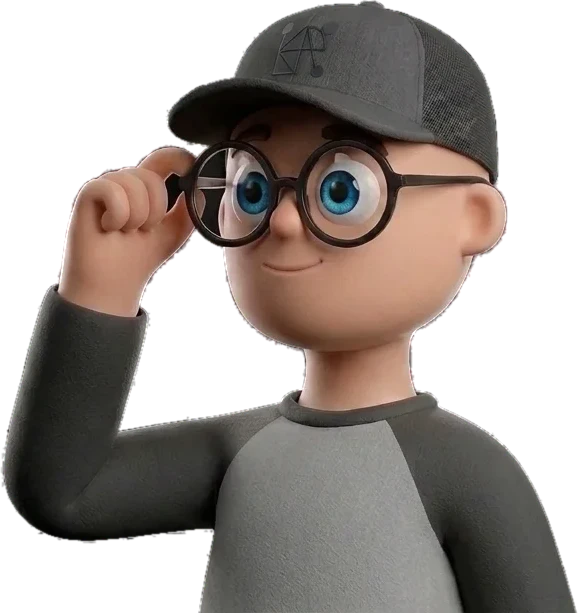 Ryan, Great Design Studio's designer, as a 3D character