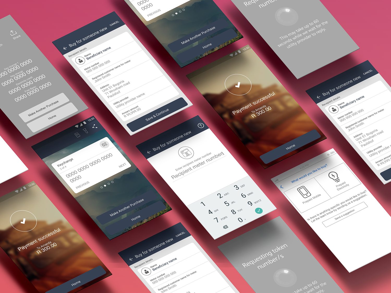 Absa mobile banking app screens